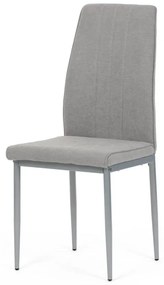 Židle jídelní DCL-379 LAN2, lanýžová látka, šedé kovové nohy