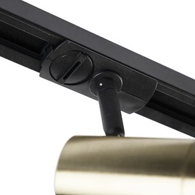 Inteligentný koľajnicový systém čierny so zlatom 1-fázový 5-svetlo vrátane Wifi GU10 - Jeana