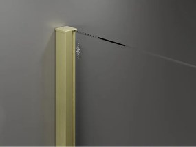 Mexen Velar, sprchový kút s posuvnými dverami 110 x 85 cm, 8mm šedé sklo, zlatá matná, 871-110-085-41-55