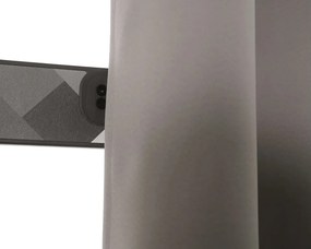 Sivo-hnedý záves OXFORD 140x250 cm Zavesenie: Kovové krúžky