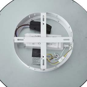 Inteligentný LED panel čierny 40 cm vrátane LED stmievania na teplú farbu s diaľkovým ovládaním - Knob