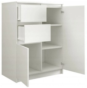 Komoda 2D2S 70 cm biela