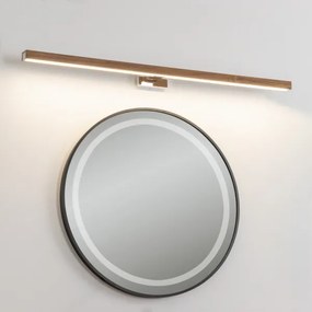 Brilagi-LED Kúpeľňové osvetlenie zrkadla WOODY MIRROR LED/15W/230V IP44 dub/chro