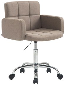 Design-Shop Pracovná stolička L.A. látka - Sivo-hnedá (Taupe)