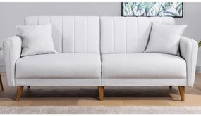 Rozkladacia dvojmiestná pohovka KITO krémová