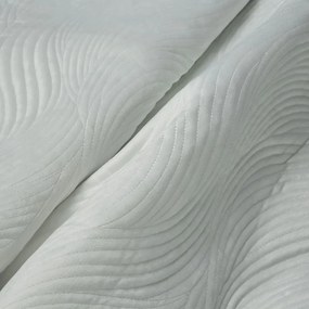 Dekorstudio Zamatový prehoz na posteľ NKL-04 v bielej farbe Rozmer prehozu (šírka x dĺžka): 170x210cm