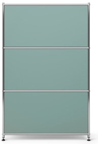 Kovová komoda »CN3« s 2 výklopnými priečinkami, šalviová