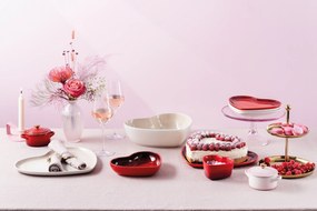 Zapekací a servírovací hrniec Mini Cocotte Heart 250 ml morská soľ