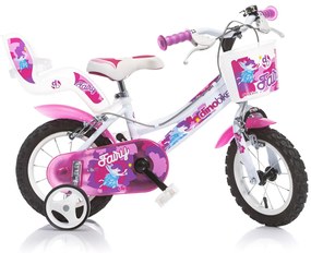 Dino bikes Dino 126 Fairy biela+ružová potlač 12"