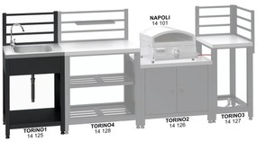 Cattara 14125 modul s drezom pre vonkajšiu kuchyňu Torino 1