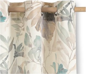 Krémovobiely/sivomodrý záves 135x250 cm Celesta – Restilo