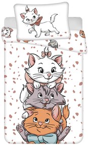 Jerry Fabrics Obliečky do postieľky 100x135 + 40x60 cm - Marie Cat "Friends"