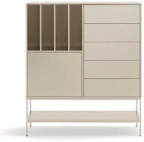 Krémová skrinka 120x140x45 cm Platt – Teulat