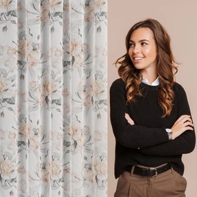 ZÁVES NA PÁSKE ELLIE 140X270 CM KVETY