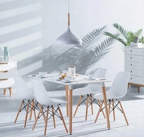 TRENDIE Jedálenský stôl SCANDI 120x80 biely