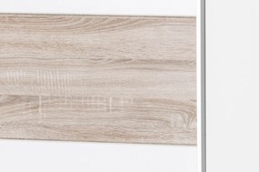 Šatní skříň Wenecja 01 183 cm bílá/sub sonoma