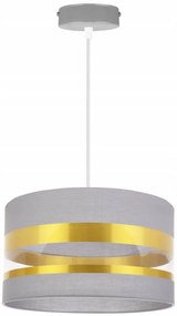 Závesné svietidlo Intense Gold, 1x textilné tienidlo (výber zo 6 farieb), (výber z 3 farieb konštrukcie), (fi 35cm)