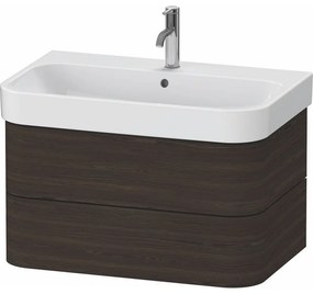 DURAVIT Happy D.2 Plus závesná skrinka pod umývadlo, 2 zásuvky, 775 x 490 x 415 mm, orech kartáčovaný, HP4387069690000