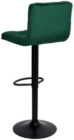 Barová stolička arako black velvet zelená | jaks