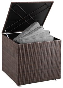 InternetovaZahrada Úložný box 75x75x70 cm - hnedý