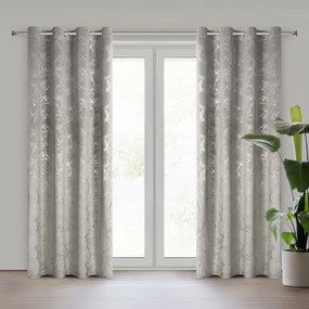 ZATEMŇOVACÍ ZÁVES NA KRÚŽKOCH RAJA 140X250 CM VZOROVANÁ