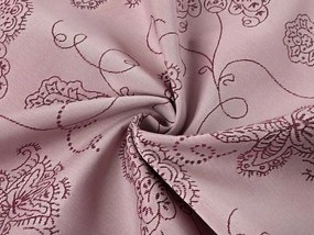Biante Teflónový oválny obrus TF-077 Kvetované ornamenty na staroružovom 50x100 cm