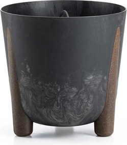 Květináč MOSS ECO 25,5x25,3 cm černý beton