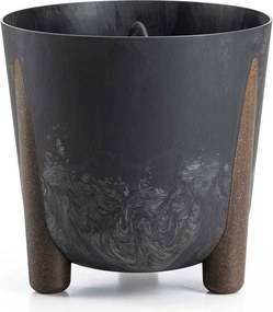 Kvetináč MOSS ECO 25,5x25,3 cm čierny betón