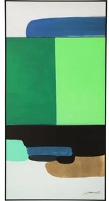 Abstract Shapes obraz zelený 73x143 cm