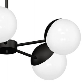 Stropné svietidlo Sfera, 5x biele sklenené tienidlo, b, x