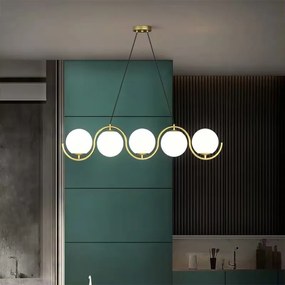 Toolight Toolight, stropné svietidlo 5xG9 APP1440-5CP, zlatá lesklá, OSW-06096