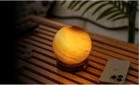 Tmavohnedá svetelná dekorácia na USB ø 8 cm Sand Storm – Gingko