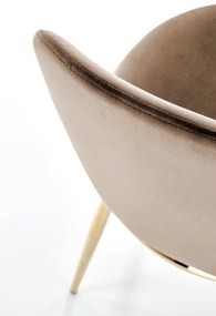 Designová židle GLAMOUR K460 béžová