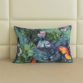Plachta z mikrovlákna 140x240 cm a povlak na vankúš 50x70 cm COLORFUL BUTTERFLY, farebné