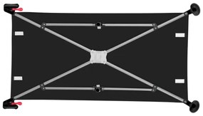 Lionelo - Cestovná postieľka 3v1 ELLEN Čierny karbón