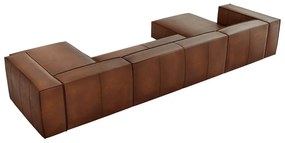 Koňakovohnedá kožená rohová pohovka (do "U") Madame - Windsor &amp; Co Sofas
