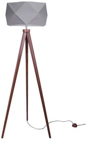 Podlahová lampa DIAMOND, 1x textilné tienidlo (výber zo 4 farieb), (výber z 5 farieb konštrukcie)