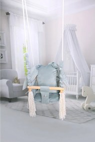 Hojdačka pre deti králik/sivá