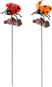 DEKORÁCIA NA VRCH Kvetináča / do záhrady – lienka 10 cm / 50 cm *5344