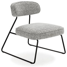 Čierno-biele kreslo Elon – Marckeric