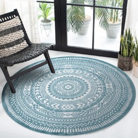 Okrúhly koberec FUN Napkin obrúsok - modrý Veľkosť: kruh 140 cm