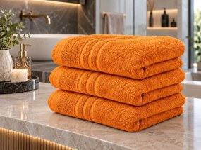 Osuška Comfort Maxi 100x180 cm oranžová, 100% bavlna