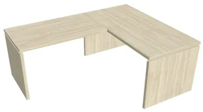 Ergonomický stôl Verno 160 x 200 cm, ľavý, agát