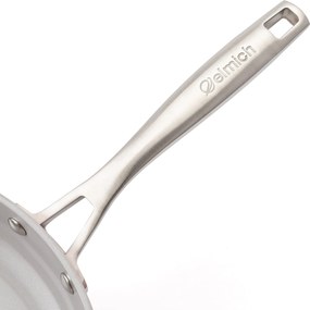 Elmich Nepriľnavá keramická panvica Zen Ø 26 cm – krémovobiela
