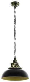 Eglo 79463 - Luster na reťazi PETRITOLI 1xE27/60W/230V čierna