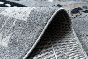 Dywany Łuszczów, Detský kusový koberec Fun Route Street animals grey, 80x150, šedá, detská izba