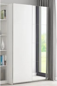Šatníková skriňa Carlos 125/43 2D, biela, 125 cm%