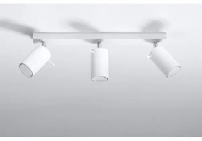 Sollux SL.0089 - Bodové svietidlo RING 3 3xGU10/10W/230V biela