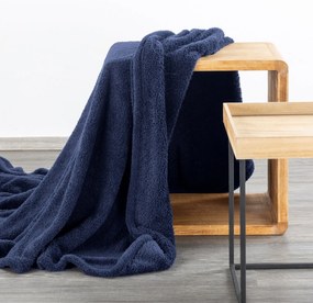 DEKA Z MIKROFLANELU LORI 200X220 CM TMAVOMODRÁ