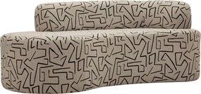 Béžová pohovka z textílie buklé 176 cm Nairobi – Mauro Ferretti